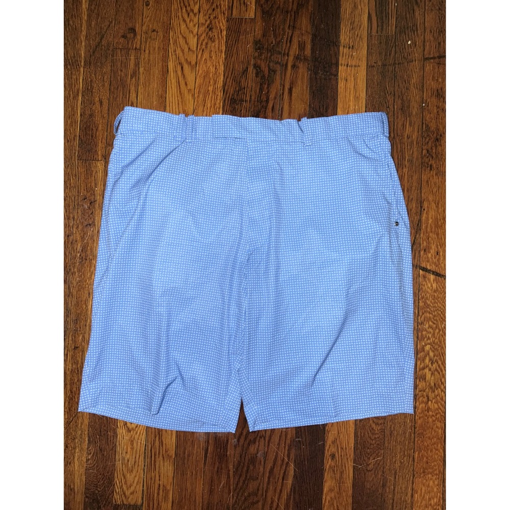 RLX Ralph Lauren Mens Blue White Micro Paisley Golf Shorts Size 36 Performance